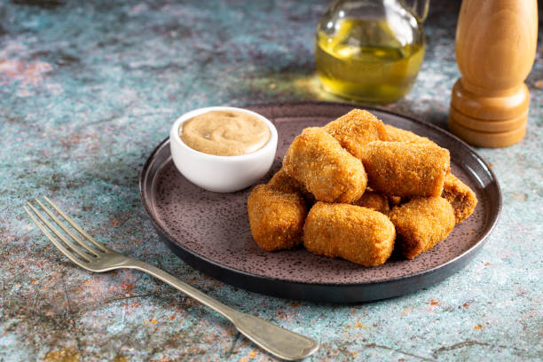 istock Delicious fried meat croquettes. Traditional croquette. 1702370797