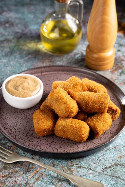 istock Delicious fried meat croquettes. Traditional croquette. 1702370798
