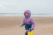 Little Explorer on Alnwick Beach