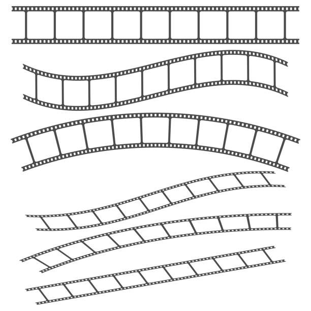 Filmstrips for photography concept. Vector illustration. EPS 10. Filmstrips for photography concept. Vector illustration. EPS 10. Stock image. positive negative slide stock illustrations