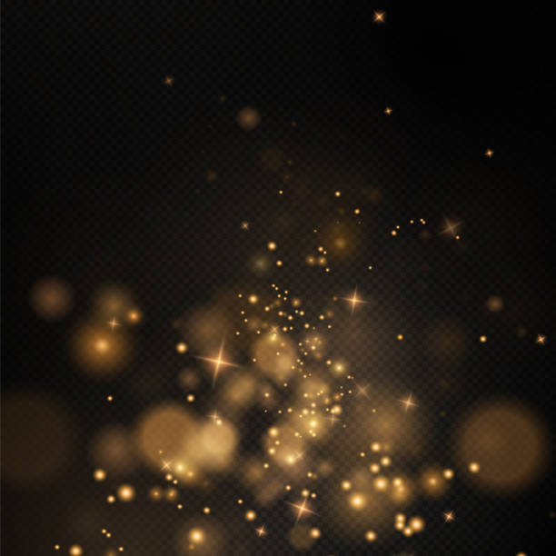 istock Christmas background. Powder dust light . Magic shining gold dust. Fine shiny dust bokeh particles fall off slightly. Stock royalty free. Fantastic shimmer effect. Vector illustrator. 1702444145
