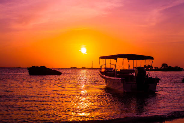 Beautiful sunset on the sea