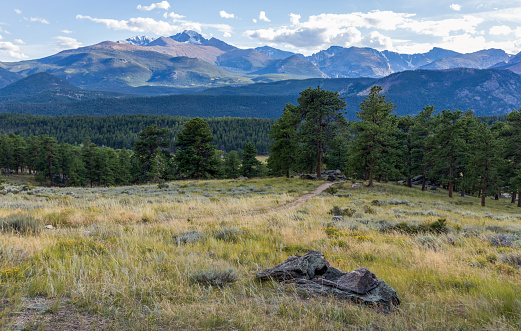 Colorado nature. Scenic view in Rocky Mountain National Park