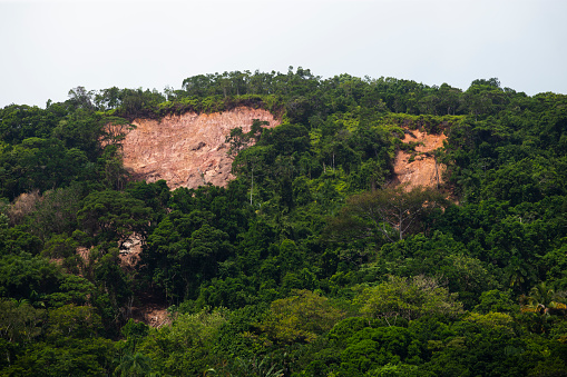 Landslide caused by heavy rain in Brazil