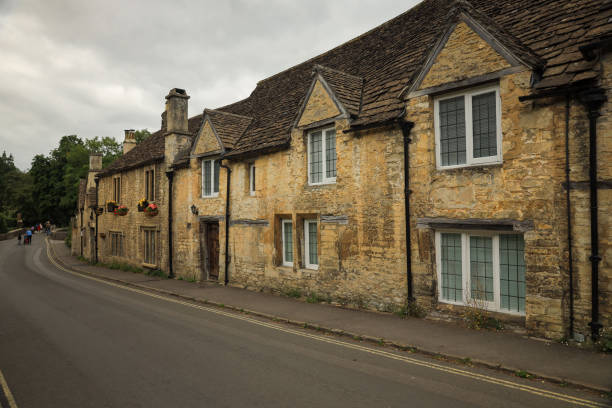 The beautiful Castle Combe, Cotswolds Medieval Village in England, UK during summer