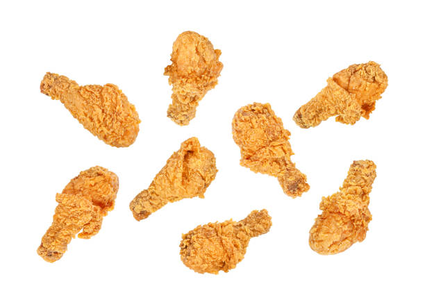 istock Fried chicken wings isolated on white 1702783570