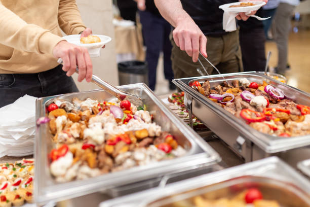 istock Self service buffet catering table at the restaurant 1702862157