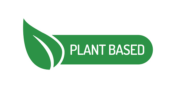 Plant Based Badge Design. Ecology, Environment, Sustainability.
