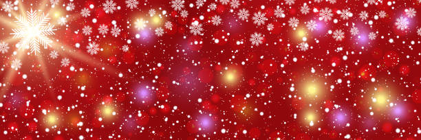 ぼかしたベクター画像の背景にクリスマスと新年 - christmas backgrounds glitter star shape点のイラスト素材／クリップアート素材／マンガ素材／アイコン素材