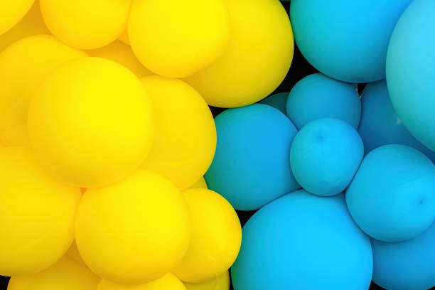 istock Yellow And Blue Balloons Representing Ukraine 1703006610