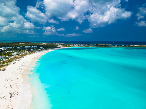 Paradise beach on a tropical caribbean island