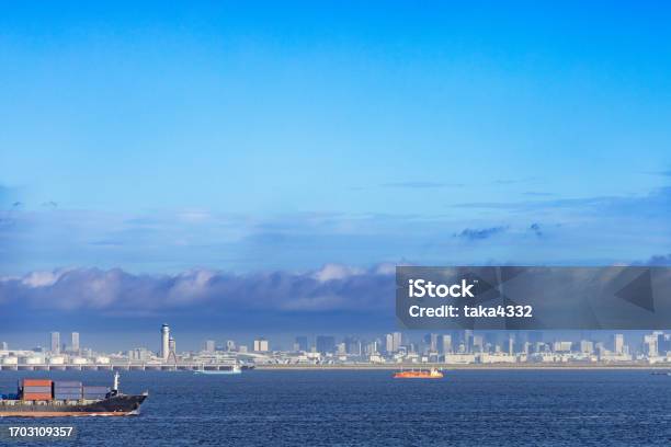 Beautiful Sea And Tokyo Scenery On A Clear Day Stock Photo - Download Image Now - Airplane, Airport, Architecture