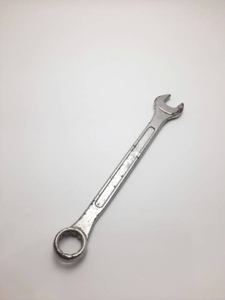 istock Iron wrench after use isolated on white background 1703114542