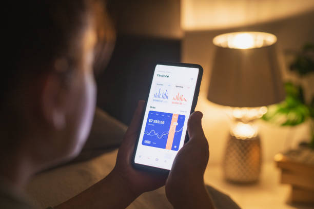 istock Managing bank account from home. 1703121039