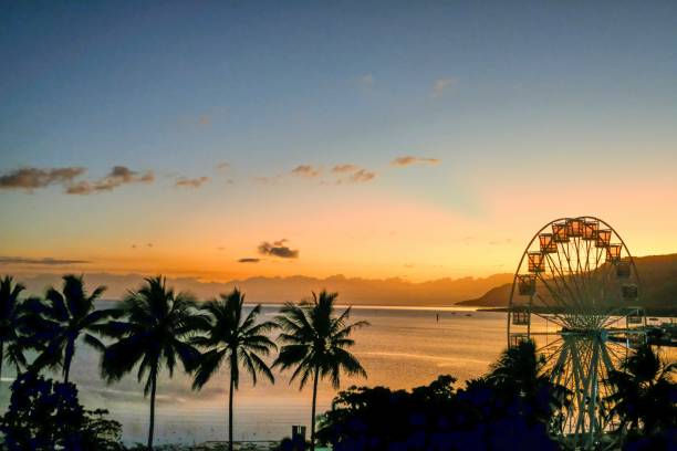 istock Sunrise over Cairns Esplanade, Far North Queensland 1703173687