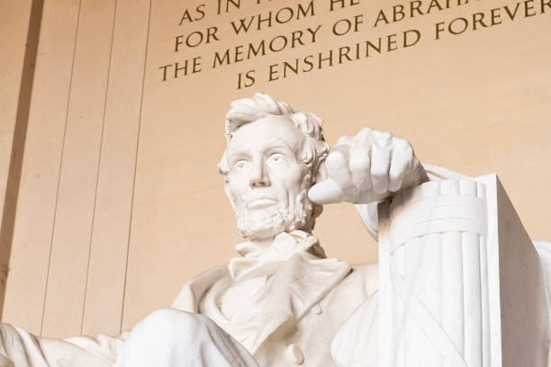 The Abraham Lincoln Memorial Statue in Washington DC