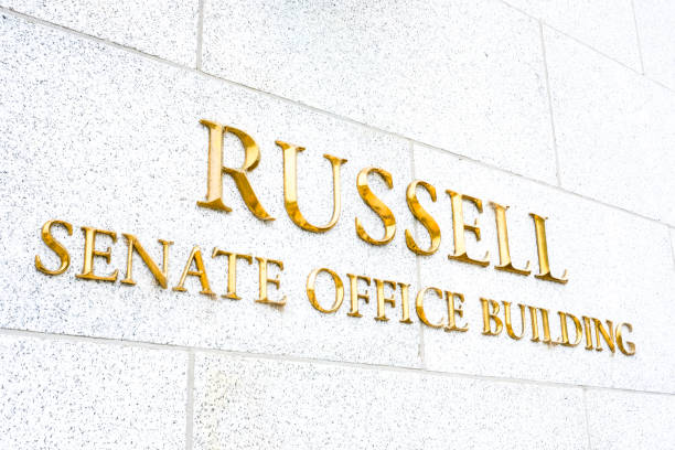 russell senate office building - senate finance committee imagens e fotografias de stock