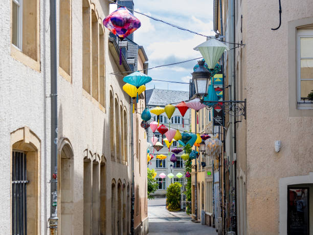 istock Beautiful brightly colored Chinese lanterns 1703216323
