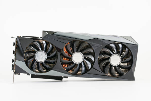 istock Video Graphics card with powerful GPU isolated on white background 1703228058