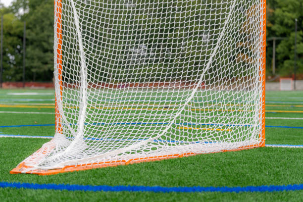 istock Lacrosse goal on a synthetic turf field with dramatic clouds. 1703259118