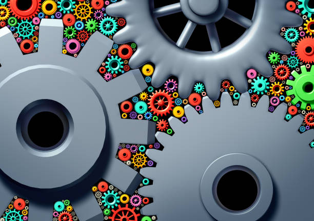 Small Business And Corporate Giants as a small enterprise and large corporation as a mega-corporation industry