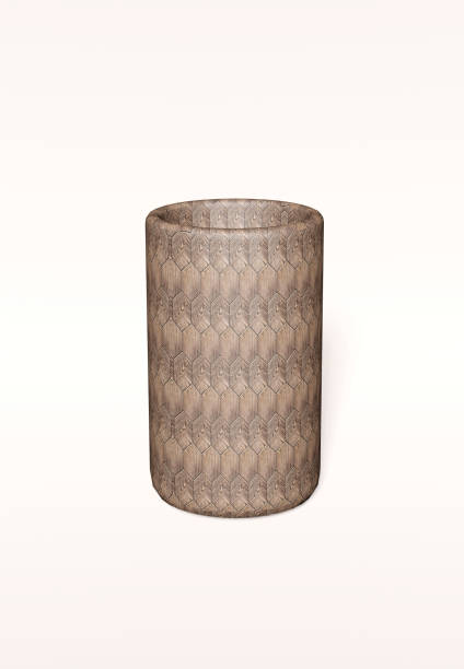 istock Vase with texture 3D rendering in isolated background for interior design content, home decorate and etc. 1703272974