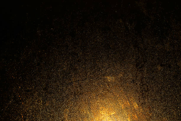 istock golden white black glitter texture abstract banner background with space. Twinkling glow stars effect. Like outer space, night sky, universe. Rusty, rough surface, grain. 1703281885