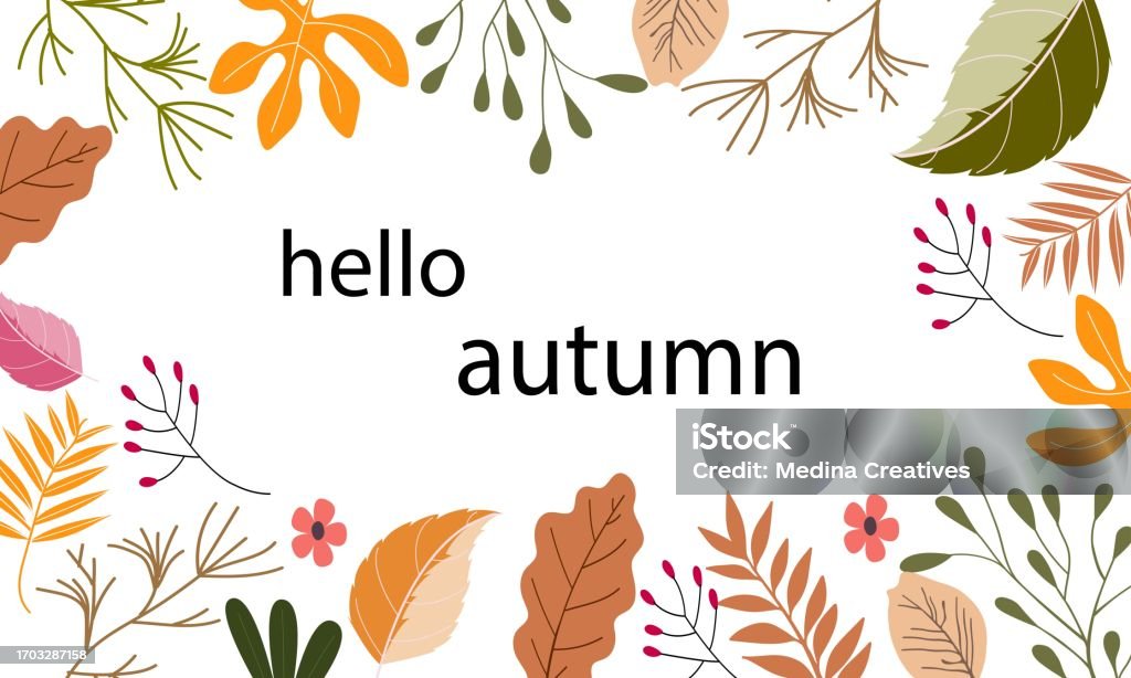 Fall Abstract Vector Autumn Leaves Abstract Background Stock Illustration - Download Image ...