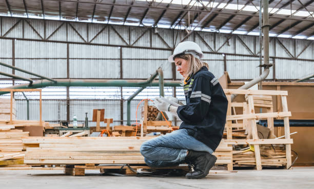 istock Wood turning operator ensures precision, quality to meet industry standards and customer requirement 1703389726