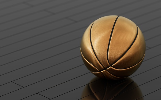 Basketball Arena with basketball ball.