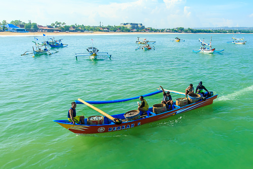 Bali Indonesia - Apr 05, 2016: Daily activities at Jimbaran village, Bali Indonesia.