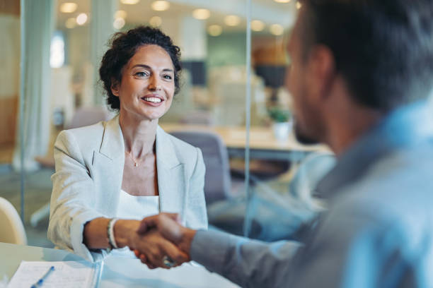istock Handshake with the business partner 1703530473
