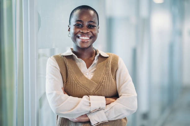 istock Cheerful young black businesswoman 1703530475