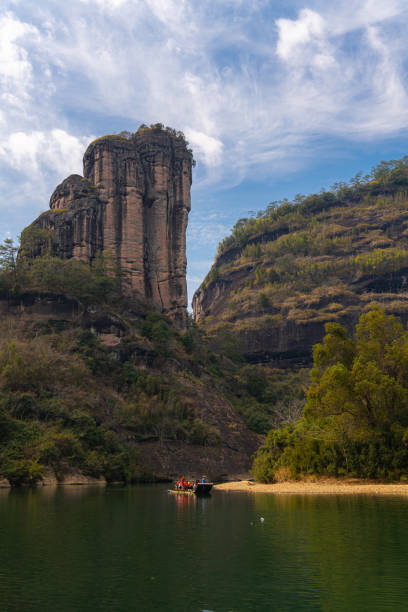 istock Wuyishan Yufu Peak, Fujian, China. Vertical image with copy space for text 1703540272