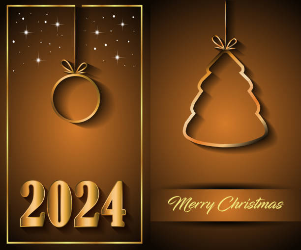 2024年のメリークリスマスの背景に、季節の招待状、お祝いポスター、グリーティングカード。 - 24203点のイラスト素材／クリップアート素材／マンガ素材／アイコン素材
