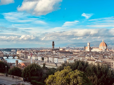 Florence panorama from piazzale Michelangelo, florence