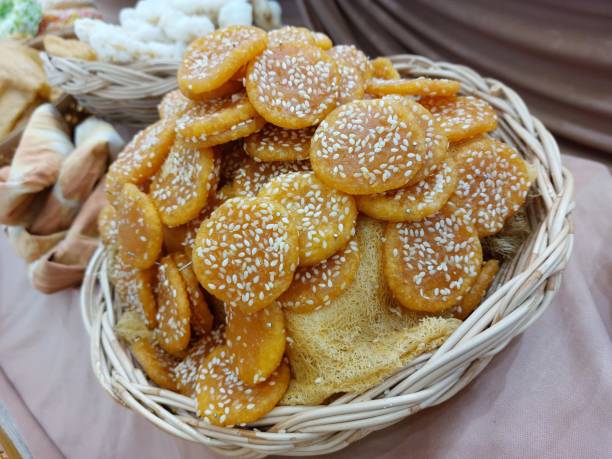 istock Desert Set for the tenth lunar month Tradition for Buddhists 1703597097