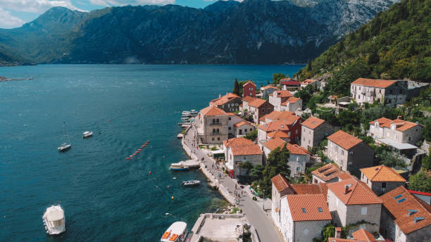 istock Aerial View of the Perast 1703602123