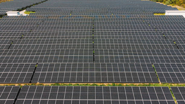 istock Aerial View of the solar panels 1703604277