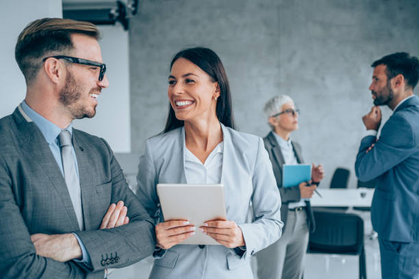 istock Business persons on meeting in the office. 1703628389