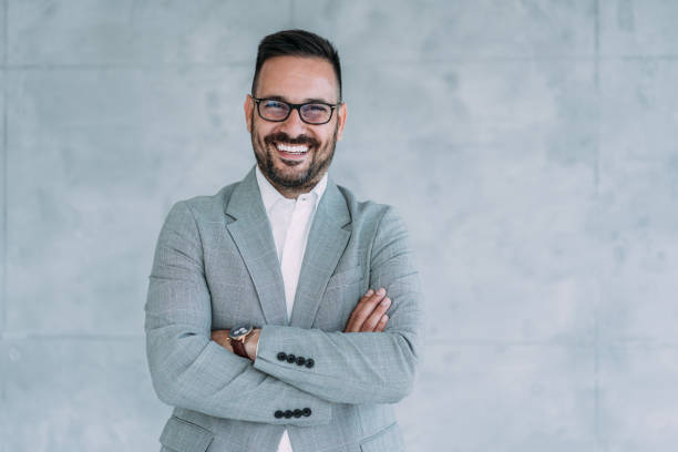 istock Portrait of successful businessman. 1703628459