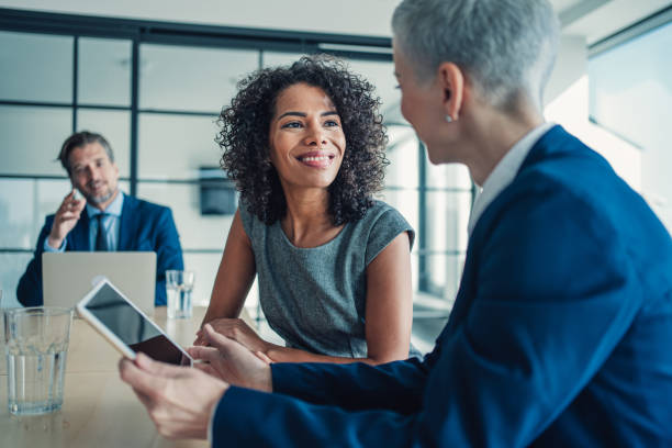 istock Business persons on meeting in the office. 1703628476