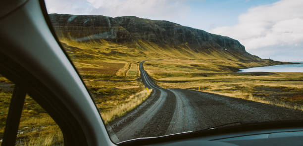 istock Icelandic lonely road in wild territory with no one in sight 1703630859