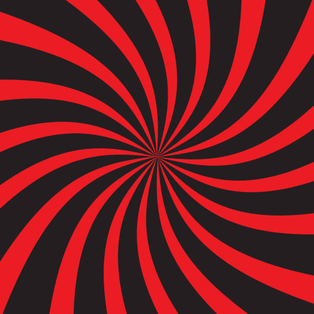 istock Groovy swirl sun burst pastel banner background vector. Red and Black background. Use for background, website, wallpaper, banner, poster. Vector Ilustration 1703646323
