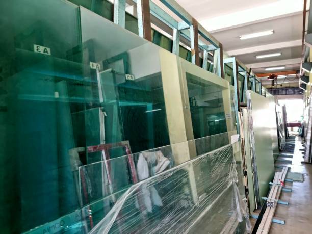 istock glass wholesale shop on technology background, business 1703708726