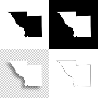 Map of Webb County - Texas, for your own design. Four maps with editable stroke included in the bundle: - One black map on a white background. - One blank map on a black background. - One white map with shadow on a blank background (for easy change background or texture). - One line map with only a thin black outline (in a line art style). The layers are named to facilitate your customization. Vector Illustration (EPS file, well layered and grouped). Easy to edit, manipulate, resize or colorize. Vector and Jpeg file of different sizes.