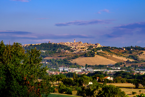 Summer view in the Marche region, Italy