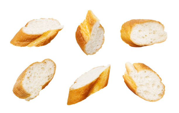 istock Different angle of sliced baguette isolated 1703725189