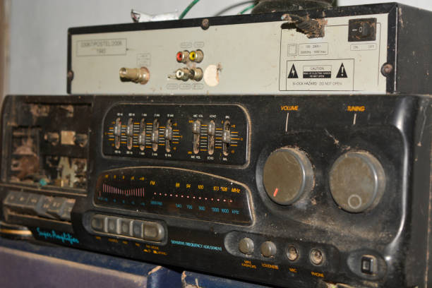 Indonesia: Radio that looks very old, antique.