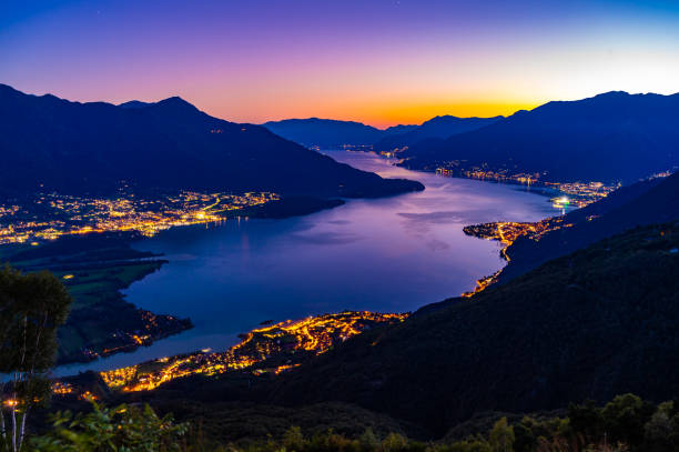 istock Evening panorama of Lake Como from Gera Lario. 1703780788